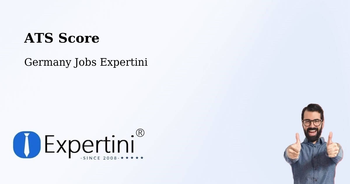 Resume ATS Score & Job Description Match Tool – Plön - Germany Jobs Expertini